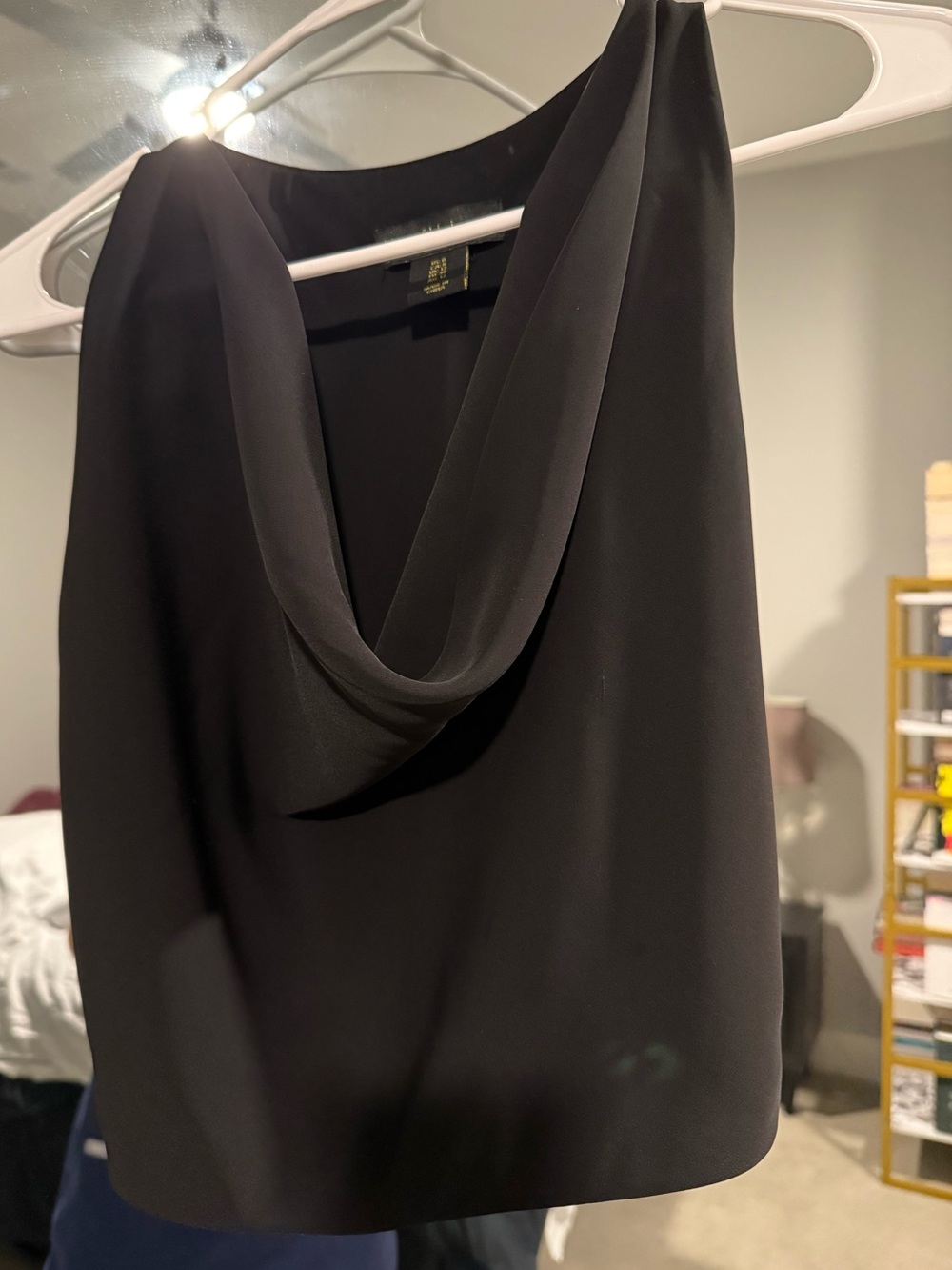 House of Harlow 1960: Black Draped Halter Wide-Leg pants set - Picture 3 of 14